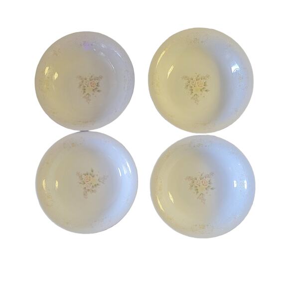 International Porcelain Bowls Set of 4 Brighton Collection Promise model Floral - Picture 1 of 9